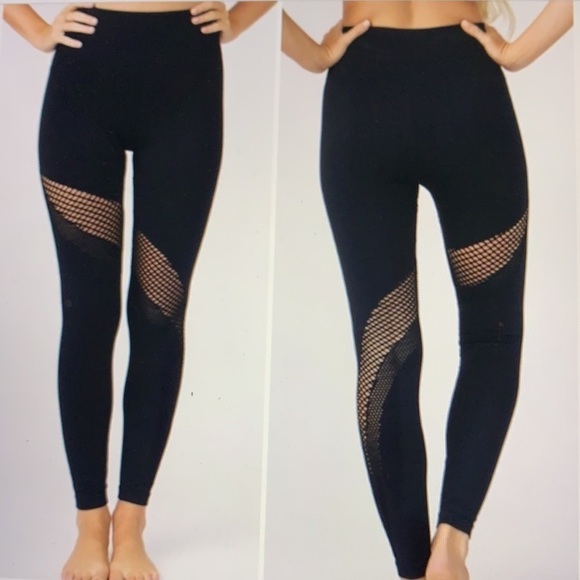 Ziya Active Black Performance Leggings L - Picture 1 of 10